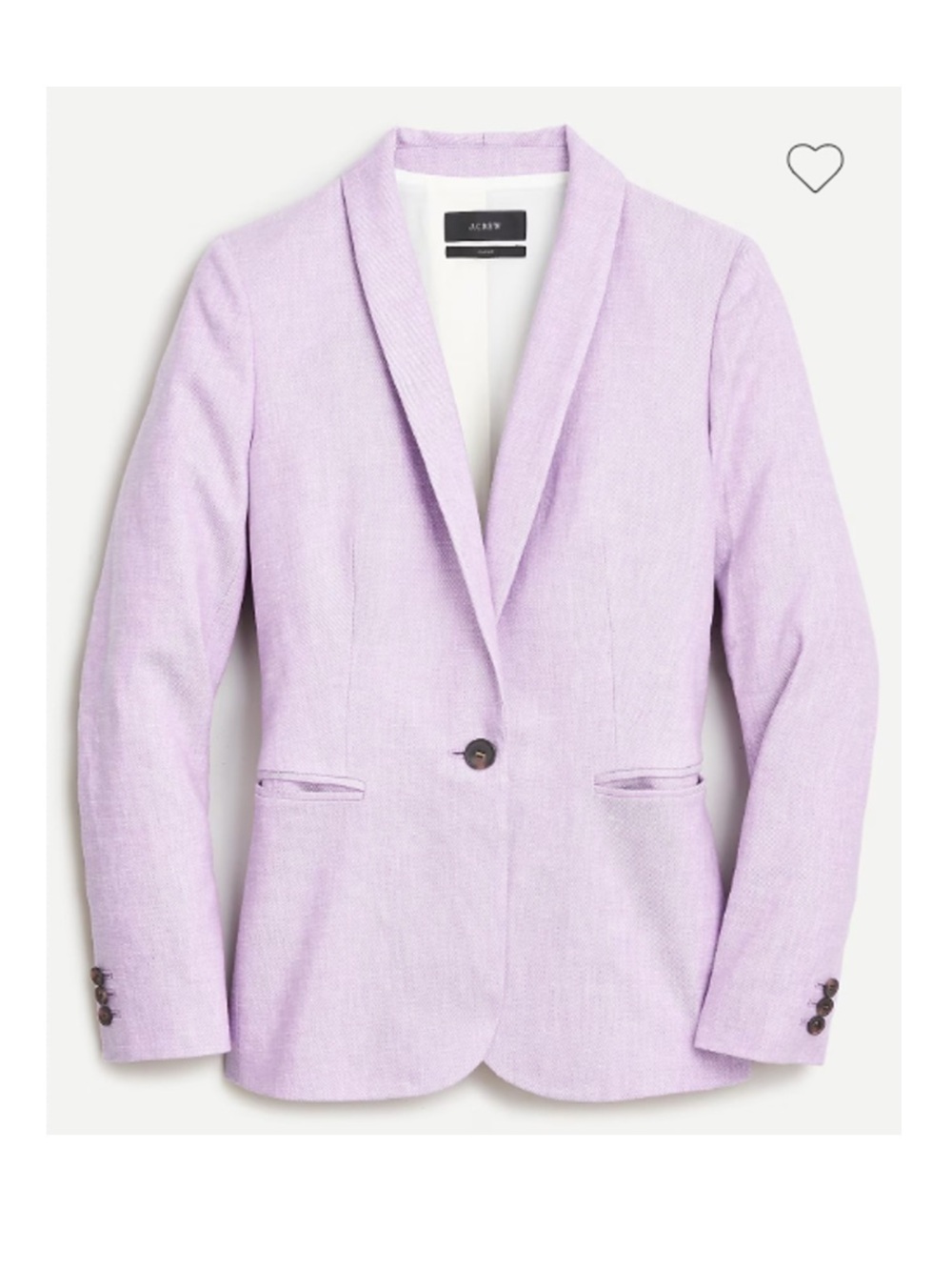 NWT J. Crew size 8P Parke blazer in lilac